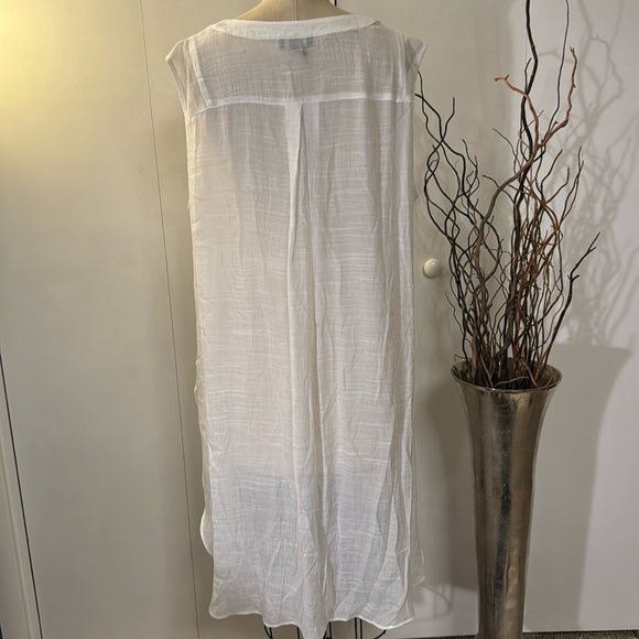 Alyx Sheer White Tunic Button Up - Picture 5 of 6
